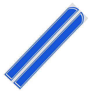 Bộ 02 Decal dán mui xe ô tô (Màu xanh)