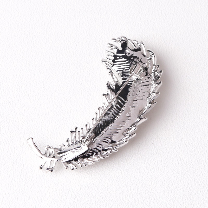 Trâm Cài Áo Hình Lông Vũ Phong Cách Vintage Thời Trang Dành Cho Nữ