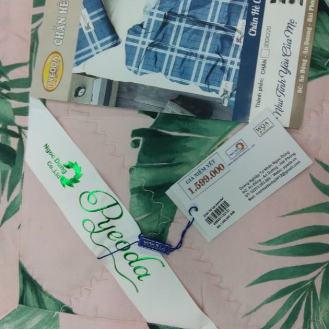 "XẢ" Chăn hè 100% cotton lụa Pyeoda