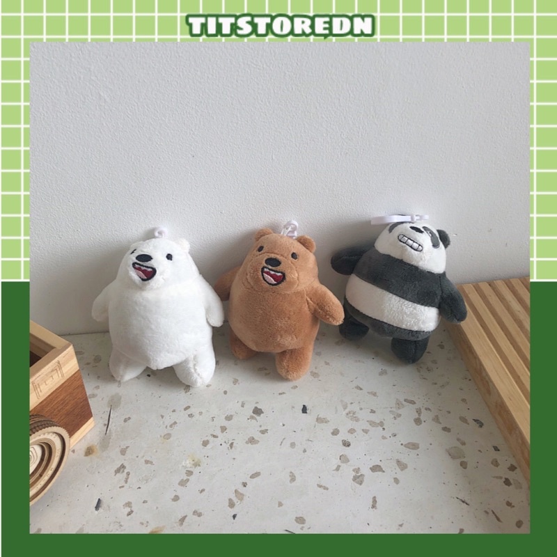 Móc khoá gấu bears bộ ba (hình thật shop chụp)