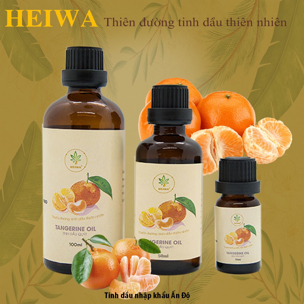 [CHAI LỚN] Tinh dầu Quýt HEIWA nhập khẩu Ấn Độ có giấy kiểm định, dung tích 100ml