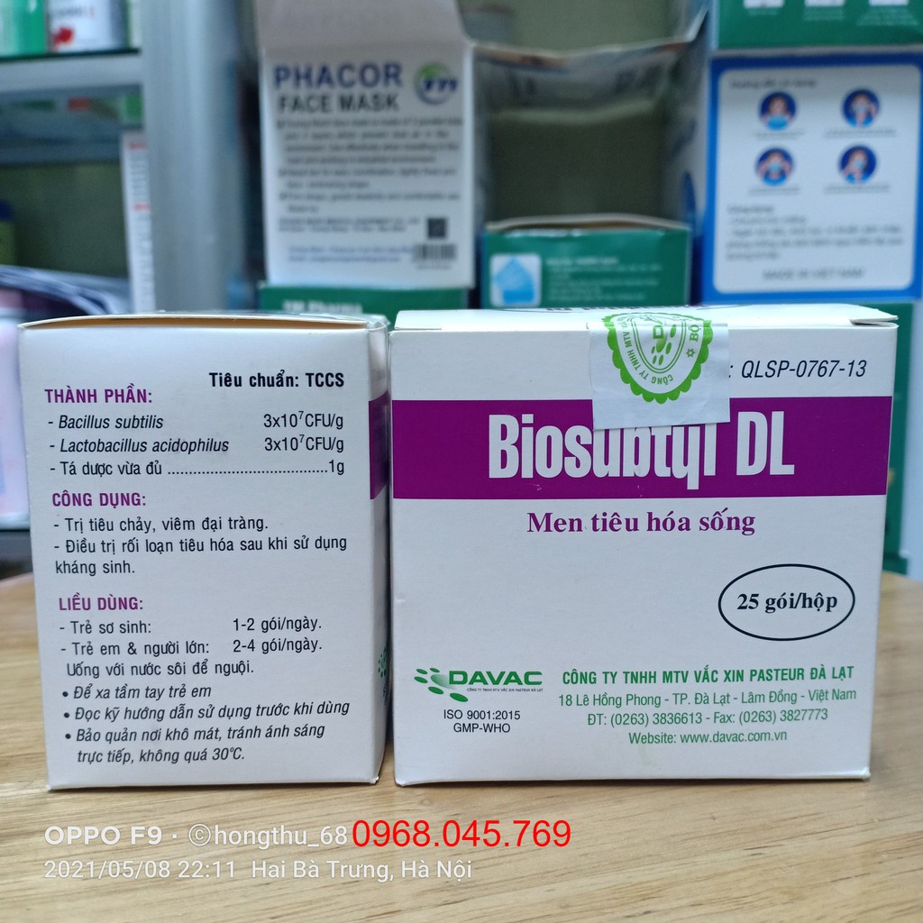 Men tiêu hoá sống Biosubtyl DL hộp 25 gói