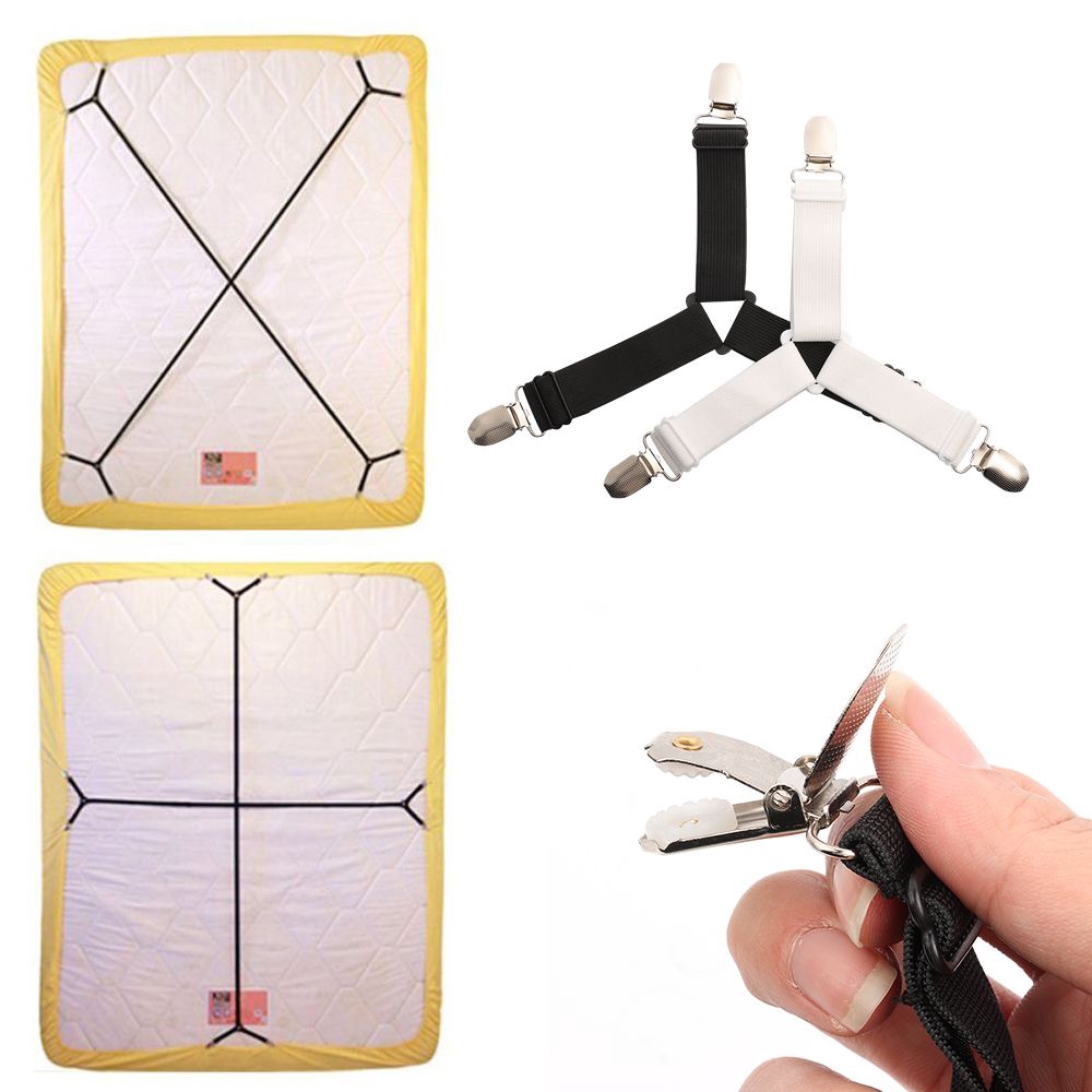 Bộ 4 dây thắt 3 hướng cố định drap giường