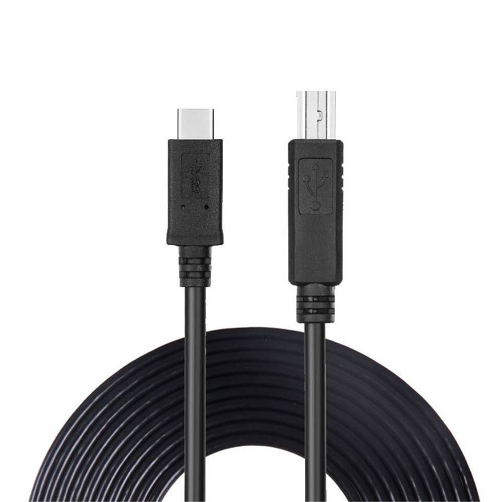 In Stock USB-C USB 3.1 Type C Male to USB2.0 USB B Male Data Cable 1m