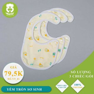 Set 3 Yếm tròn ăn dặm Mipbi