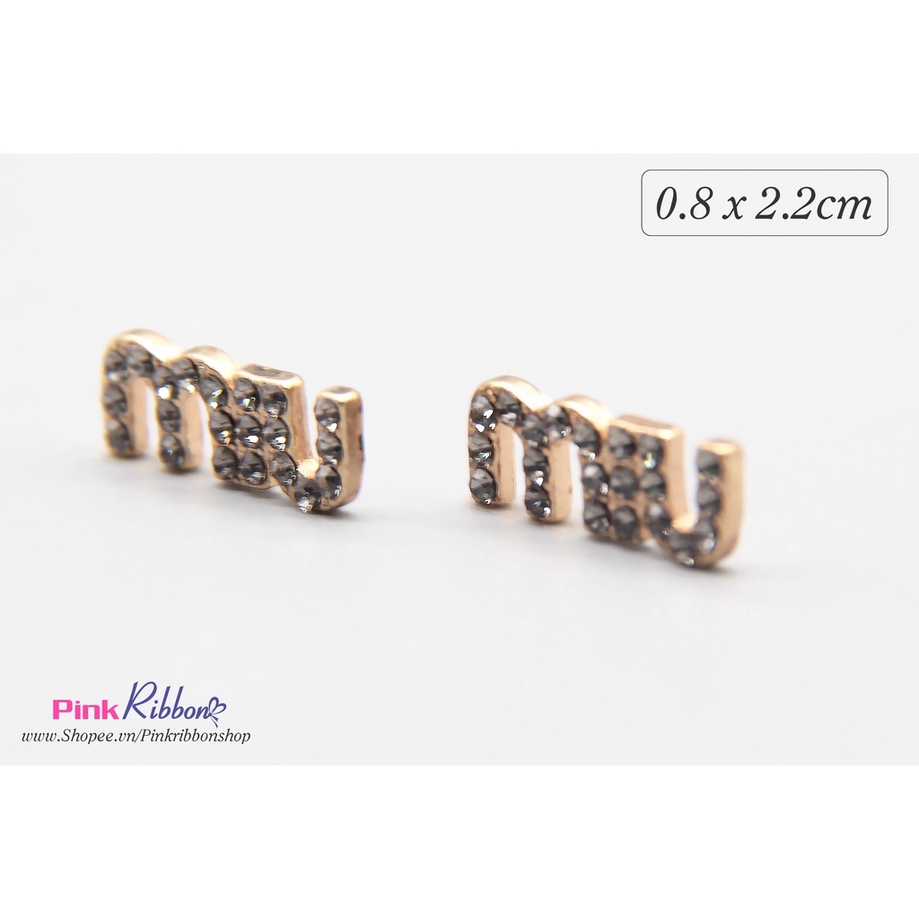 SET 2 CÁI - Charm chữ MⅠЦ MⅠЦ