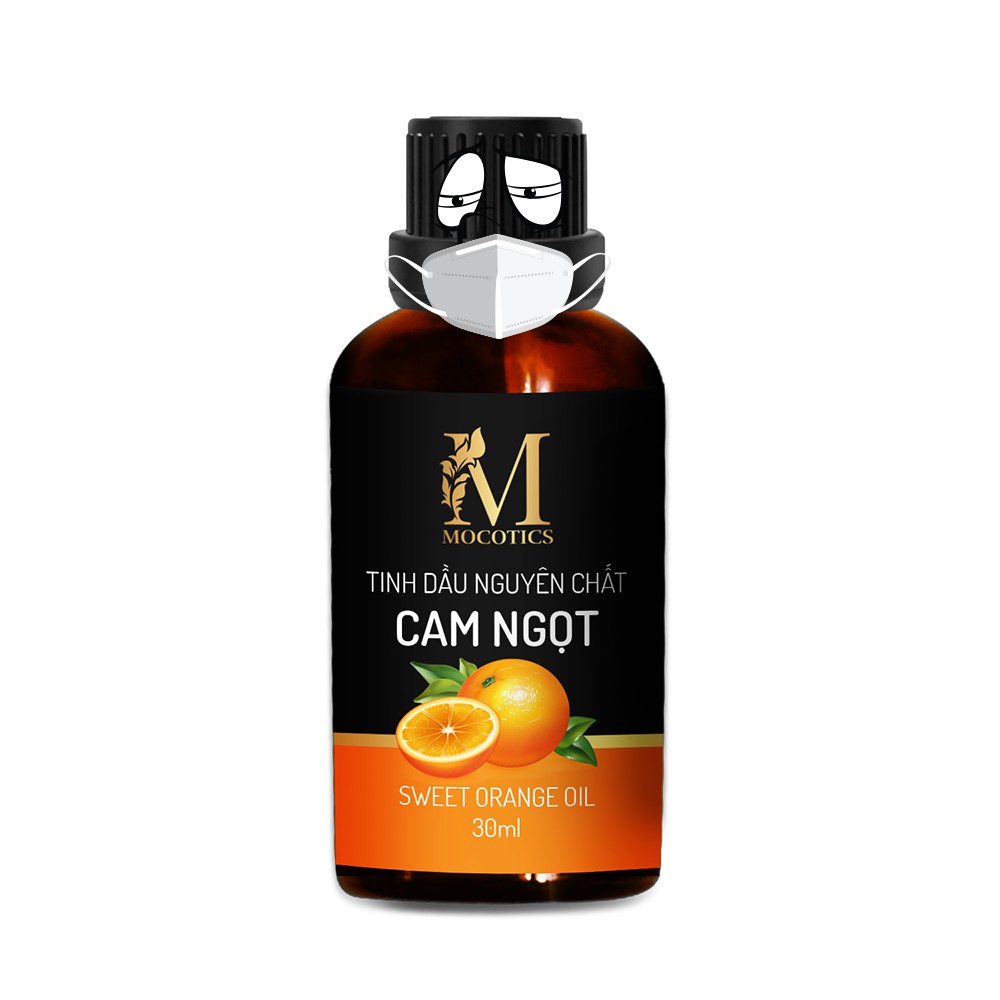 Tinh Dầu Cam Ngọt Mocotics 10ML -Sweet Orange Essential Oil | 100% Thiên Nhiên Nguyên Chất | Xông Thơm Phòng | QUATEST 3