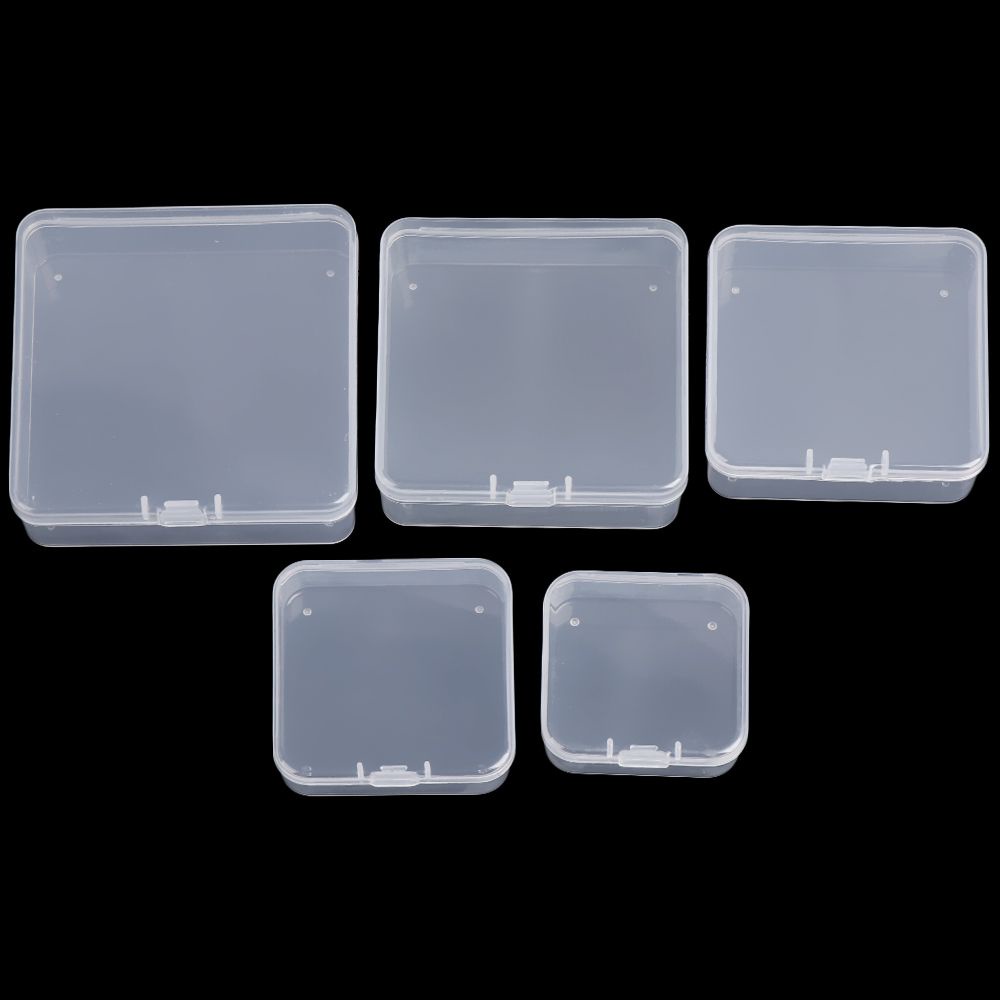 Hộp Nhựa Trong Suốt 5 Ngăn Đựng Trang Sức Tiện Dụng