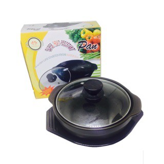 Giá sỉ tại xưởng 7 INCH - Nồi đất đen nấu đựng mì cay cấp độ 7 hấp dẫn 700ml cao cấp dày dặn cho bếp ga, hồng ngoại