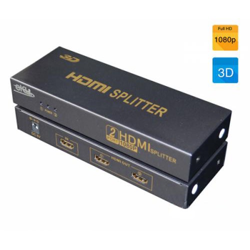 Bộ chia HDMI 1 ra 2 hỗ trợ 3D EKL HS102