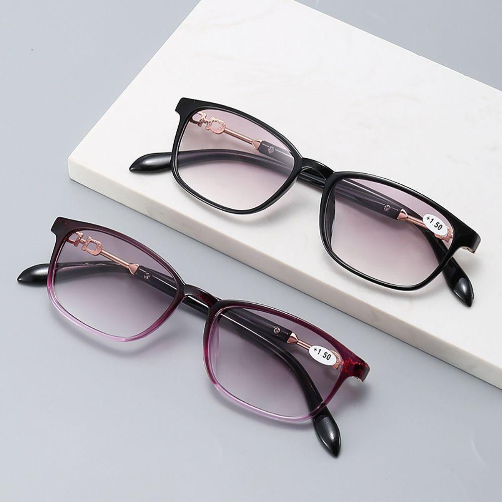 Mắt Kính Đọc Sách Gọng Vuông Bằng Nhựa Resin Chống Bức Xạ Màu Sắc Gradient Dành Cho Nam Nữ