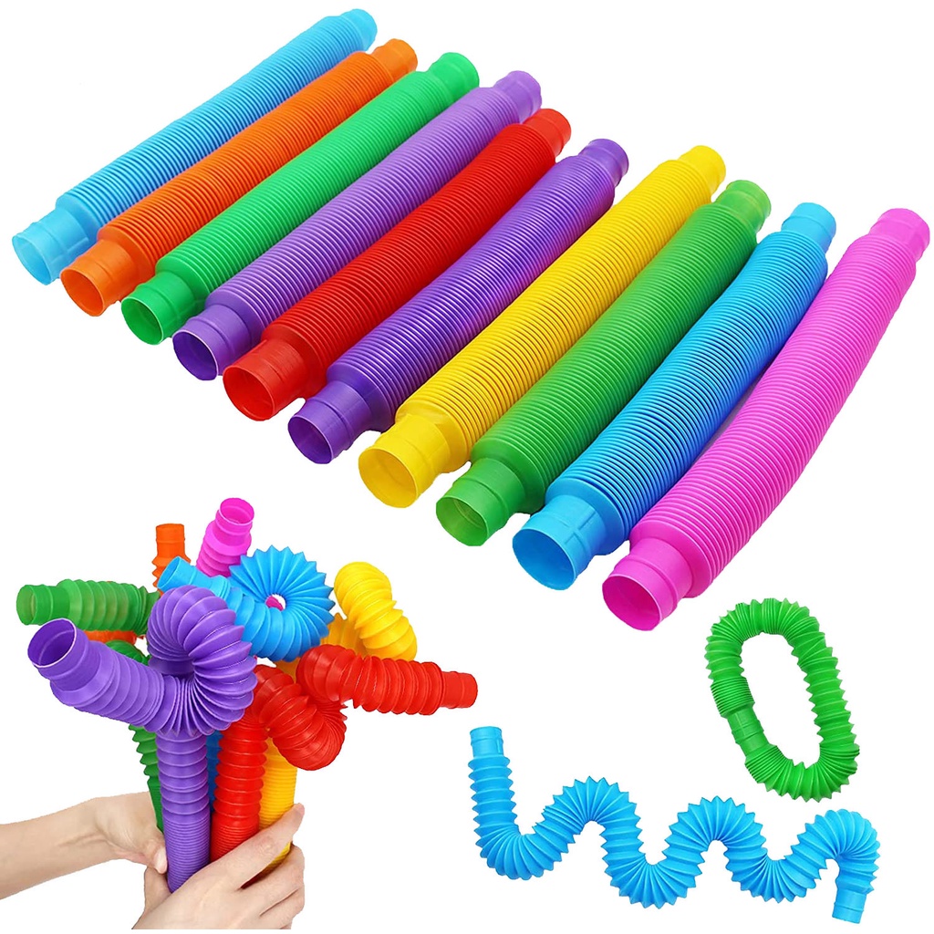 Bộ đồ chơi ống lò xò rèn luyện kỹ năng nhận thức và làm quen màu sắc cho bé Master Kids