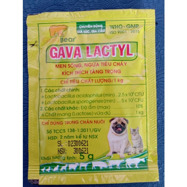 GAVA LACTYL [ Men Tiêu Hoá Chó Mèo]
