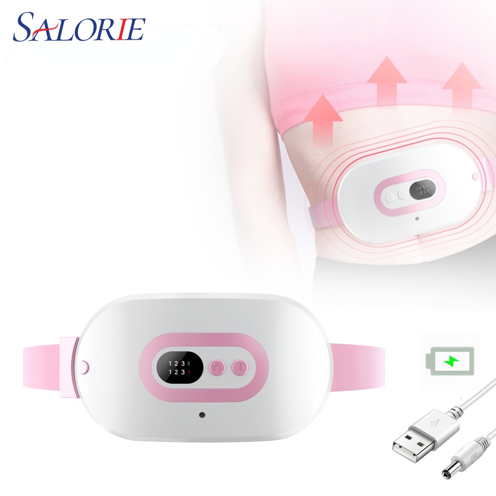 Máy massage làm ấm bụng, đai đeo giảm đau bụng kinh nguyệt, làm ấm tử cung cho phụ nữ đến kì