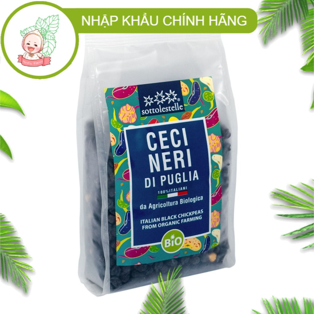 Đậu gà đen hữu cơ Sottolestelle 400g