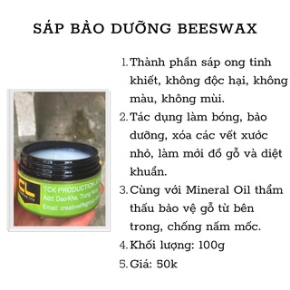 Sáp beewax , sáp ong , bảo vệ bề mặt gỗ hoàn hảo - luxi wood