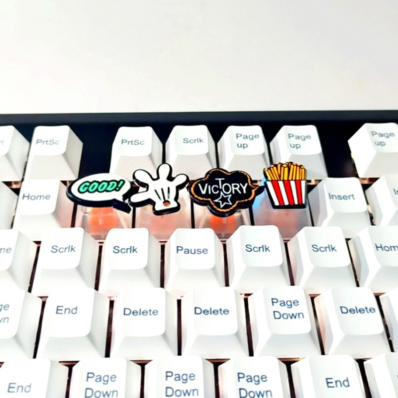 Bộ 4 Nút Bàn Phím Cơ OEM R4 Bằng ABS Trong Mờ Siêu Bền