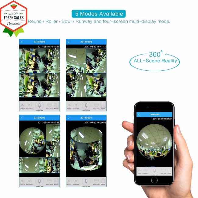 Camera Không Dây 1080 Độ Quay Toàn Cảnh 360 Độ | BigBuy360 - bigbuy360.vn