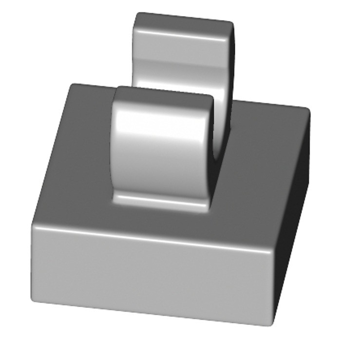 LEGO Miếng 1x1 Xám Nhạt Với Vòng Kẹp Thẳng ID 6071229 15712