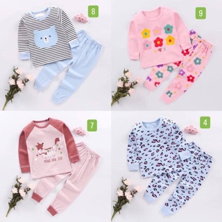 Combo 2 bộ cotton dài tay 1,2kg