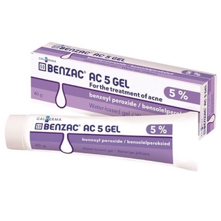 Benzac ac 5% / 2.5% - kem chấm mụn gel 15g giúp giảm mụn dành cho mọi loại da