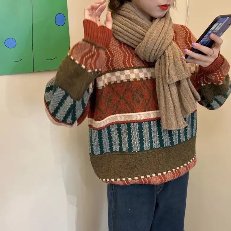 Áo len tay dài thời trang dành cho nữ