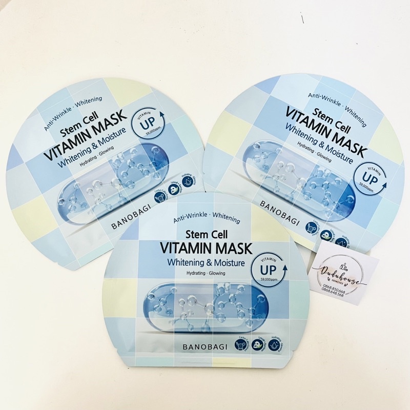 Mặt Nạ Banobagi STEM CELL Dưỡng Ẩm Trắng Da Vita Genic Jelly Vitamin Mask