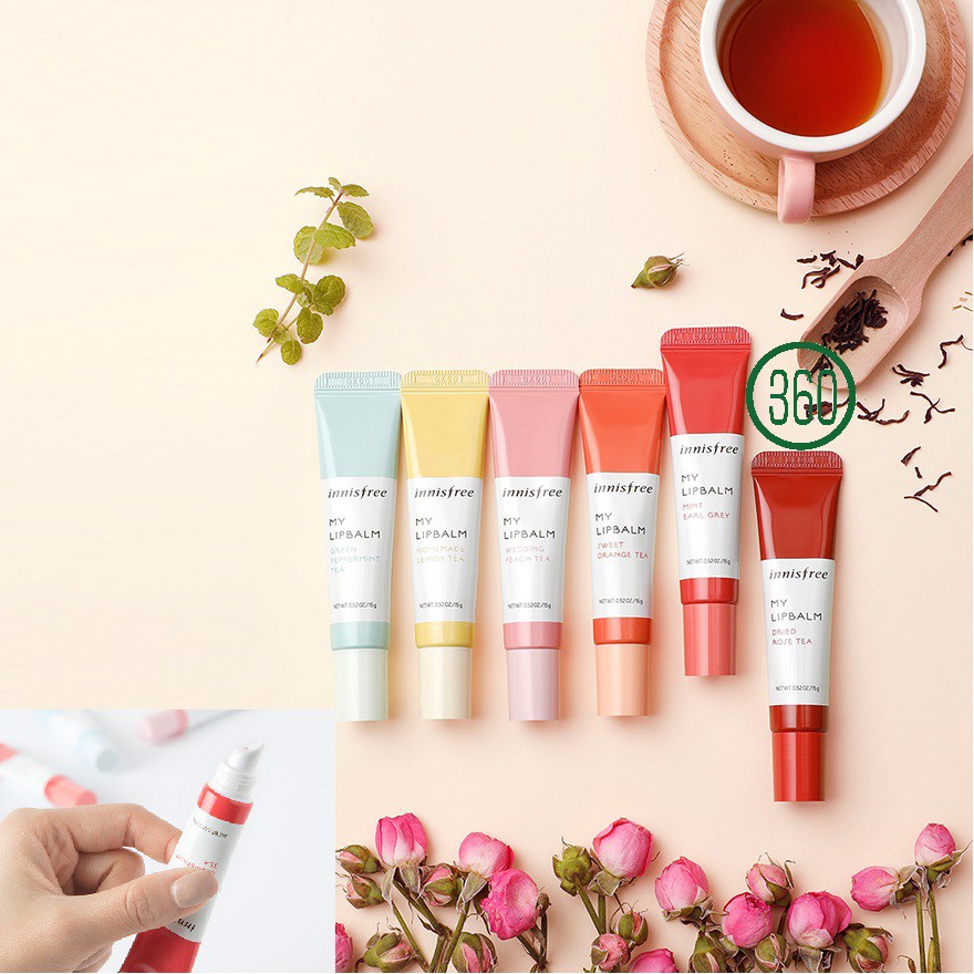 [mẫu mới] Son Dưỡng Môi Có Màu Dạng Tuýp – Innisfree My Lip Balm 15gr