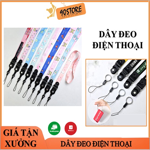 Dây Vải Đeo Thẻ, Điện Thoại Bản To Nhiều Hình Thời Trang Hàn Quốc