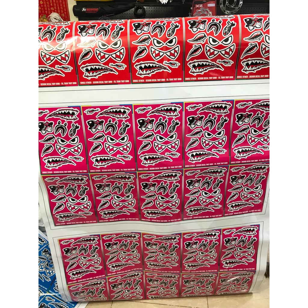 SET STICKER HÀM CÁ MẬP