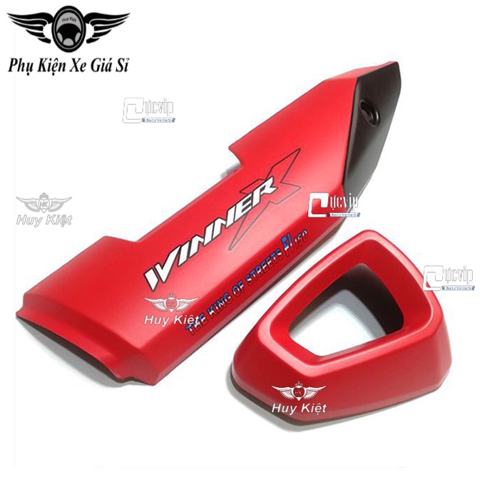 Combo Ốp Che Pô Và Chụp Đích Pô Xe Winner X Sơn Kiểu Mẫu Đẹp MS6089
