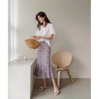 Chân váy đuôi cá hoa nhí Hàn Quốc | Korea Flower Banding Skirt