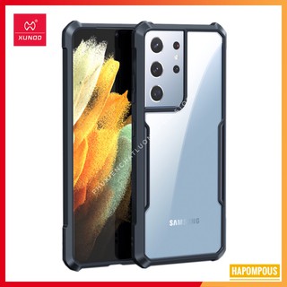 Ốp lưng Xundd chống sốc cho Samsung S23 Ulta, S22, S21 FE, S21 Plus, S20, Note 10, Note 20 mặt lưng trong suốt, viền tpu