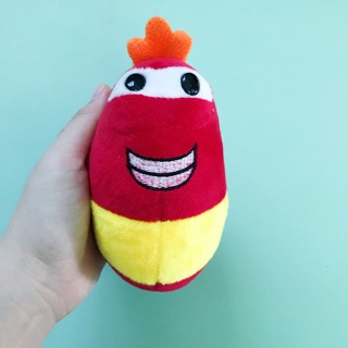 Móc khoá thú bông hình sâu đỏ Lavar cute (hình chụp thật)