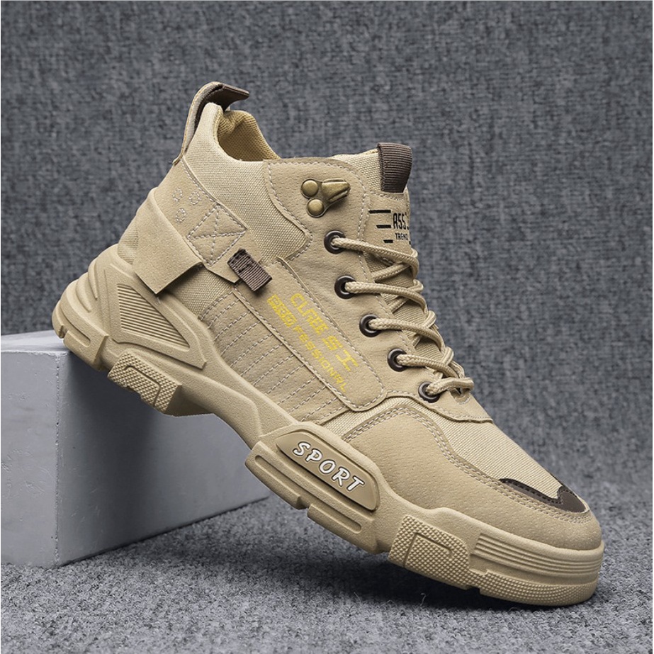 Giày nam cao cổ, giày bốt nam hàng full box mẫu mới cực đẹp hot trend 2021, kiểu dáng trẻ trung, phong cách J424 | BigBuy360 - bigbuy360.vn