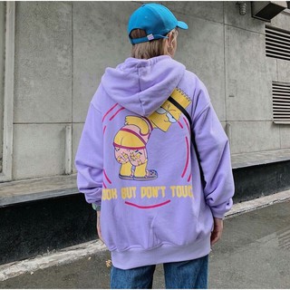 Áo Hoodie Màu Tím chất nỉ phong cách ulzzang cực hot form to