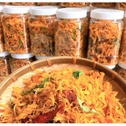 Khô gà lá chanh 100g 50g siêu ngon túi zip - TN FOOD ăn vặt ship toàn quốc - nanasitoanquoc