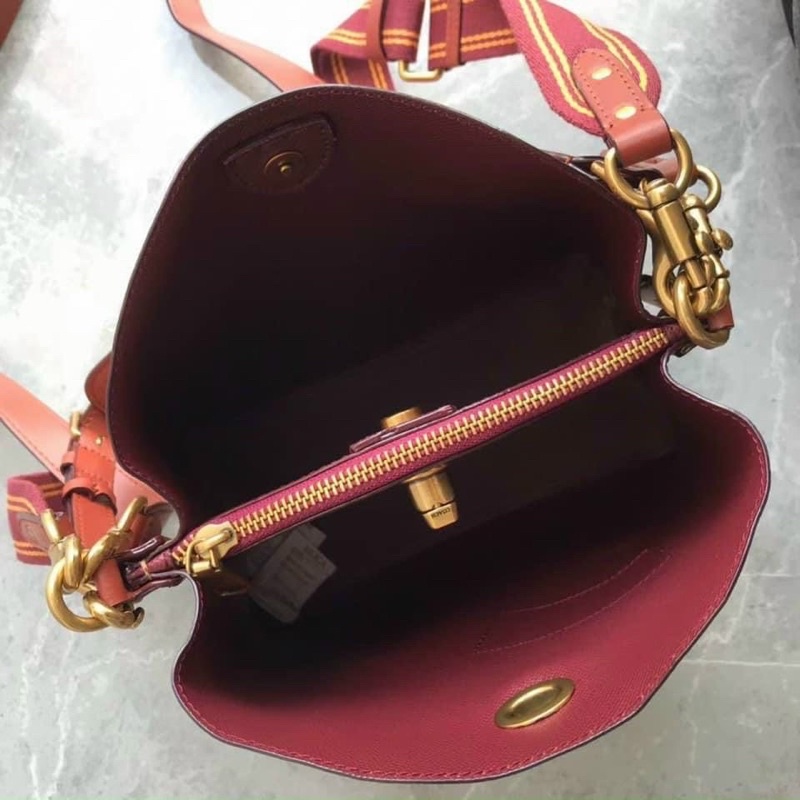 Túi Coach Willow Bucket hoạ tiết trê trung