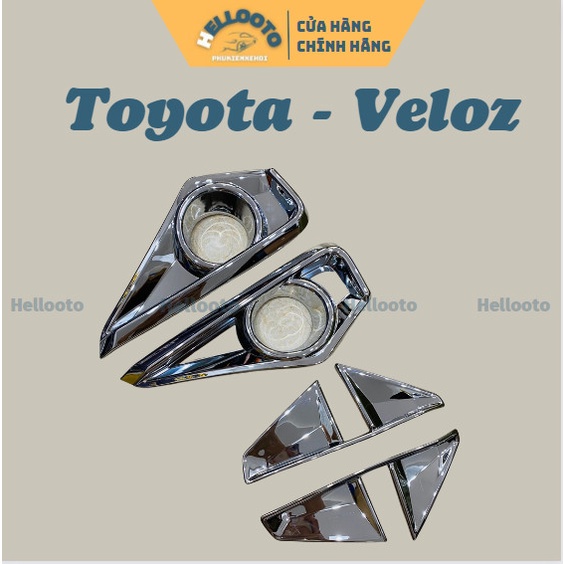 Viền đèn gầm xe Toyota Veloz 2022 2023 Mạ Crom Cao Cấp trang trí cho xe