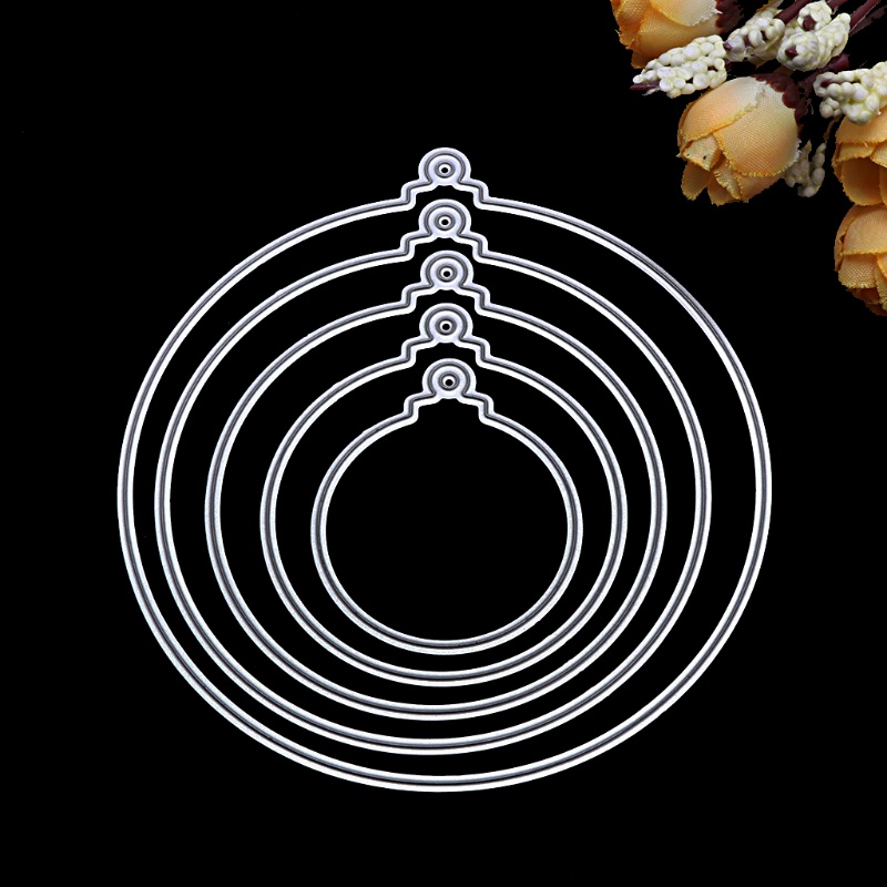 Khuôn Cắt Giấy Làm Từ Kim Loại Hình Mặt Dây Chuyền Trang Trí Scrapbook