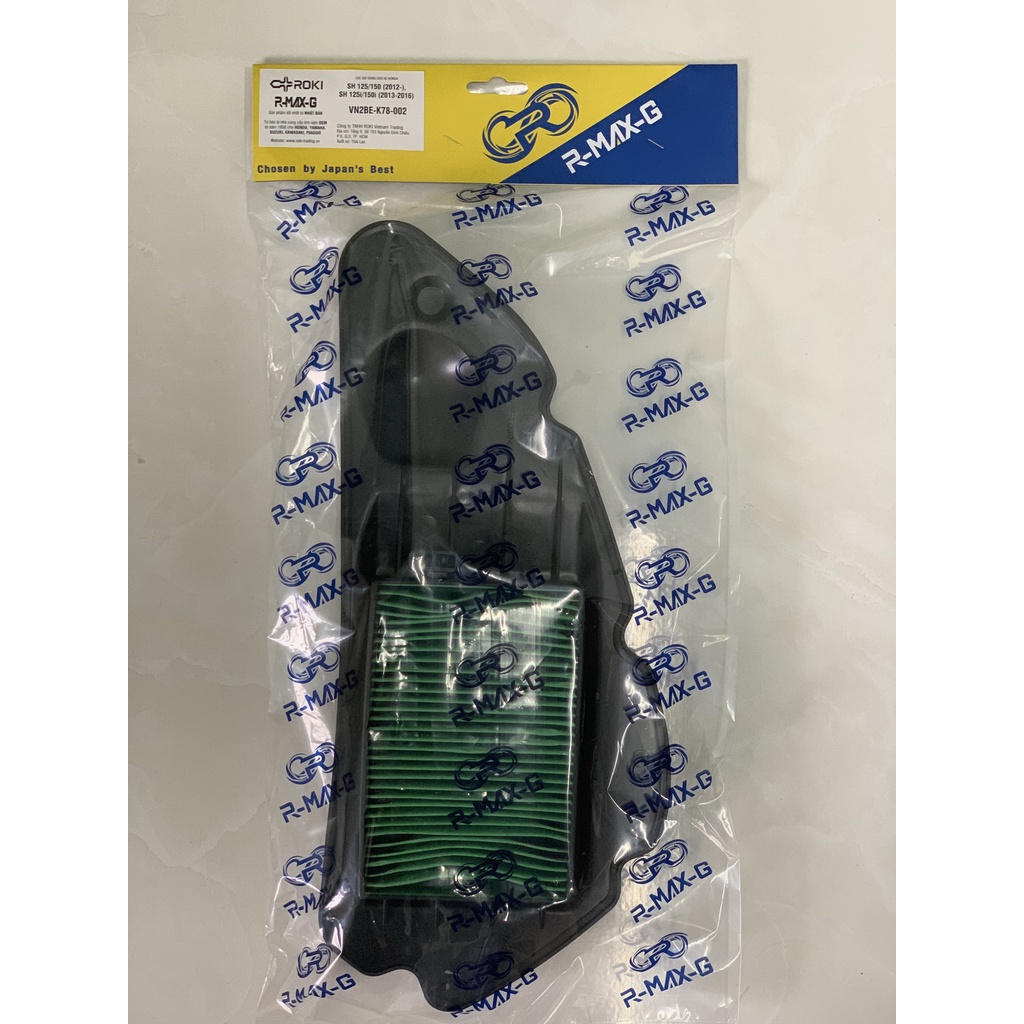 Lọc gió R-MAX-G của ROKI JAPAN cho xe Honda SH VN 125/150 (đời xe từ 2017 - 2019)
