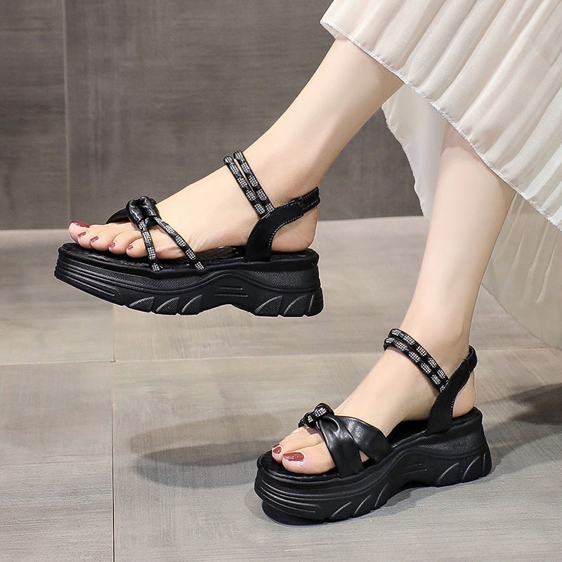Giày Sandal Đế Xuồng Mềm Mại Chống Nước Thời Trang Mùa Hè Dành Cho Nữ