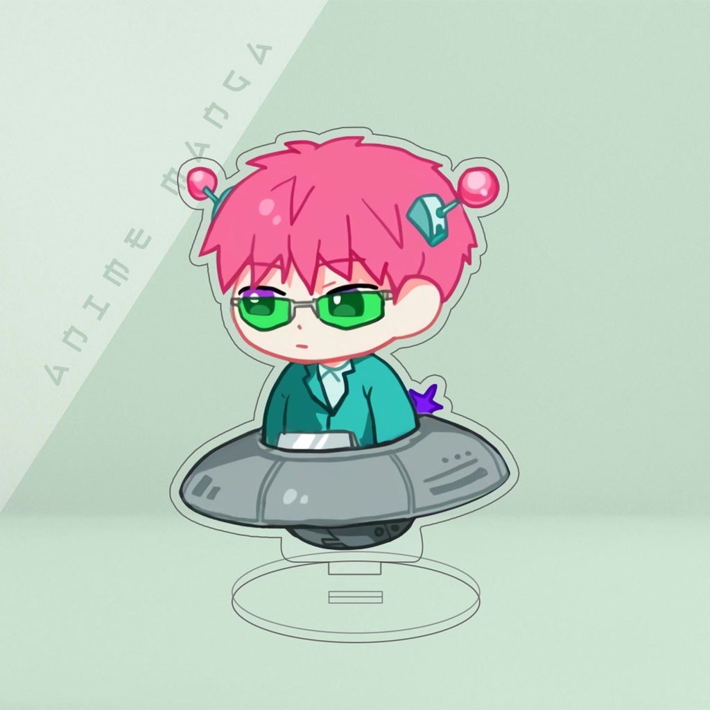 Mô Hình Standee Anime Saiki Kusuo no Psi-nan Chất liệu Acrylic trang trí góc học tập bàn làm việc
