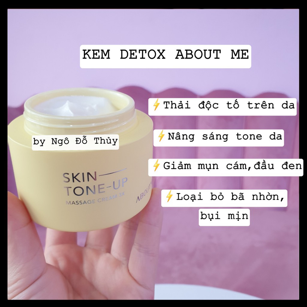 Kem Detox About Me Skin Tone Up Massage Cream 3X