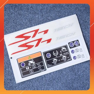 [BẢO HÀNH UY TÍN] BỘ TEM CHỮ LOGO NỔI SH 150i KÈM TEM THÔNG SỐ HÀNG SIÊU BỀN