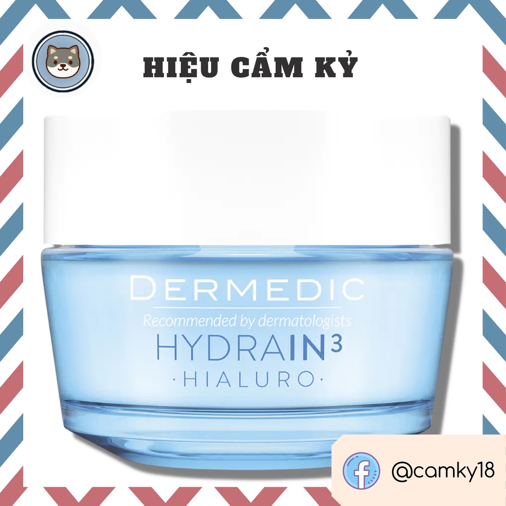 Kem dưỡng ẩm ban đêm Dermedic Hydrain3 Hialuro Cream Gel Ultra Hydrating