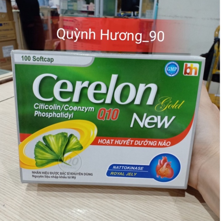Viên uống CERELON GOLD Q10 100 viên giúp hoạt huyết dưỡng não