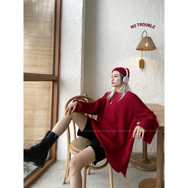 ÁO LEN MỎNG DÀI RỘNG PHONG CÁCH Y2K