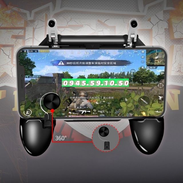 Tay cầm game W11+ Có Nút Bắn/ Nút di chuyển Cho Điện Thoại chơi Pubg, Ros, Free Fire Controller