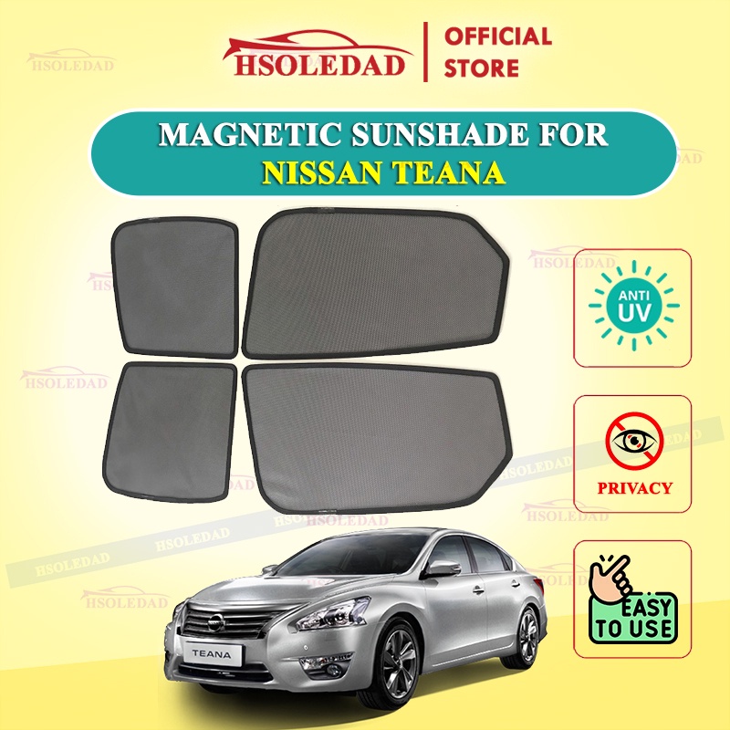 Rèm che nắng nam châm cho xe Nissan Teanna, bộ 4 tấm cho 4 cửa, hàng loại 1 cao cấp nhất, vừa khít kính